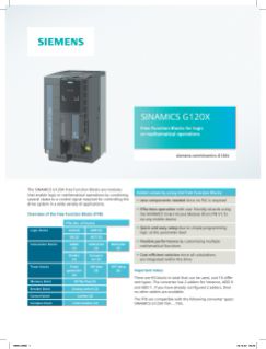 Siemens SINAMICS G120